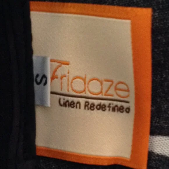 VTG Fridaze "S" Redefined Linen Button Up, Boxy, Quiet Lux Blouse, Chic Bohemian - Picture 3 of 4